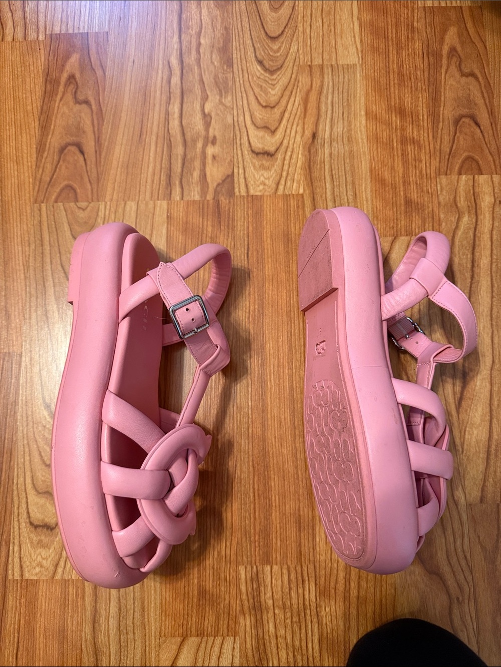 Women’s Coach Soft Emblem Penney Flatform Fisherman Sandals - Picture 3 of 5